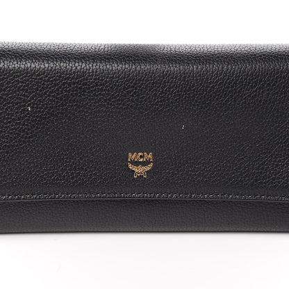 MCM Calfskin Continental Wallet Black 8 of 11