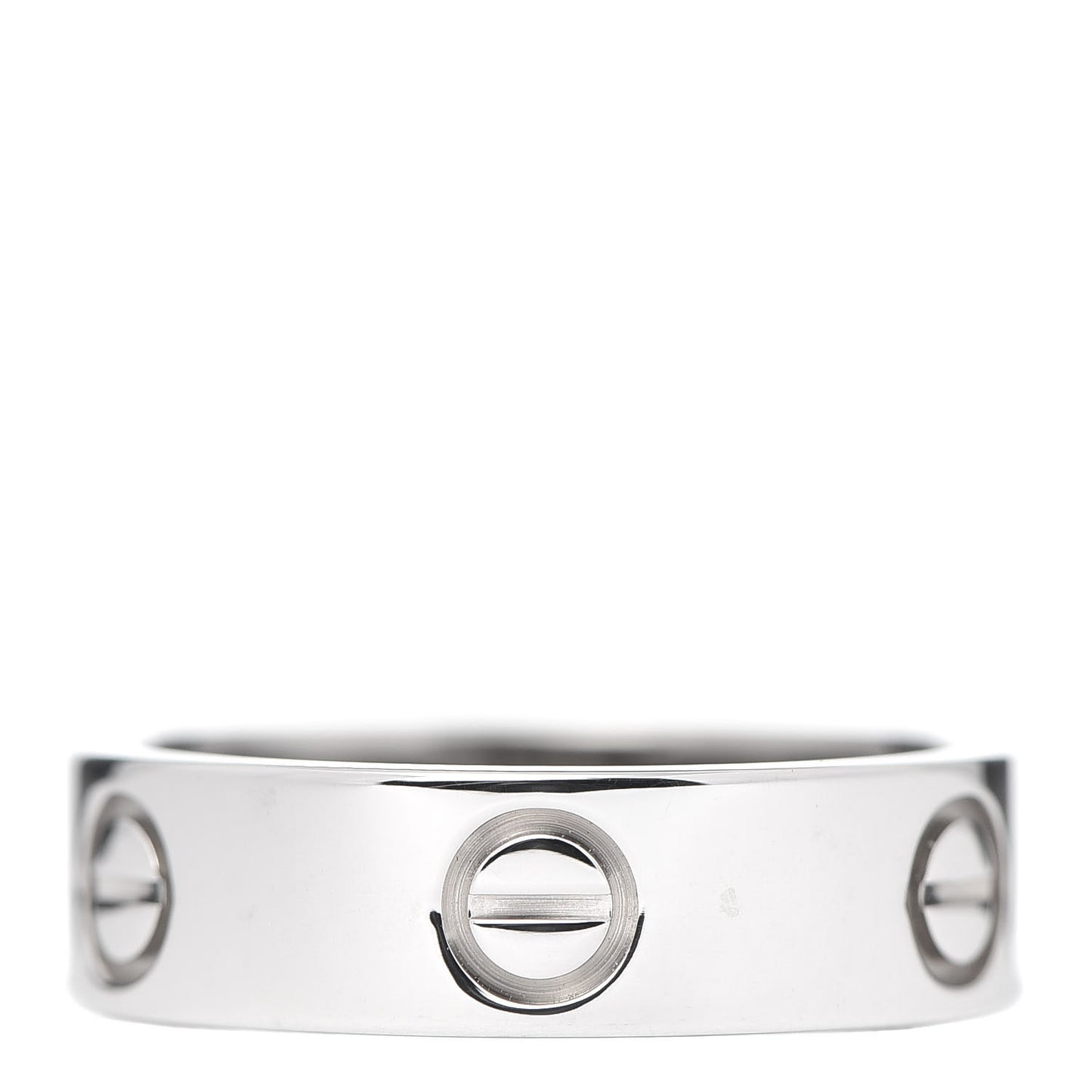 18K White Gold 5.5mm LOVE Ring 54 6.75
