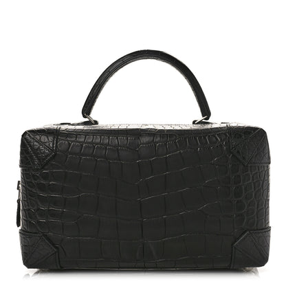 Hermes Matte Crocodile Maxibox 29 Black 1 of 8