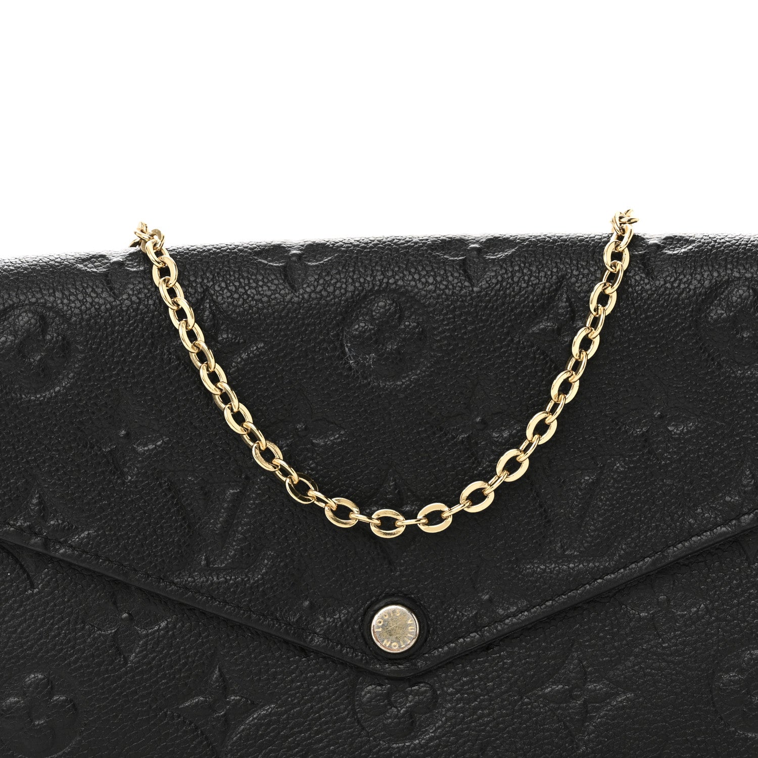 Louis Vuitton Empreinte Pochette Felicie Chain Wallet Black 7 of 10