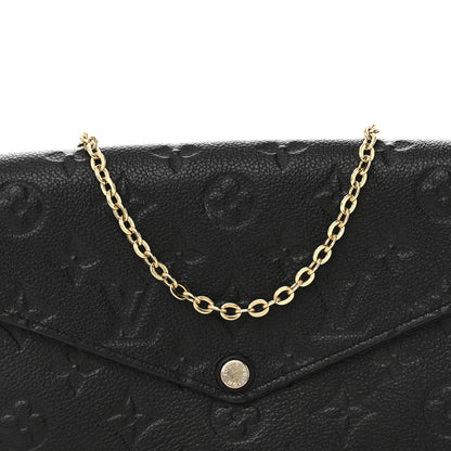 Louis Vuitton Empreinte Pochette Felicie Chain Wallet Black 7 of 10