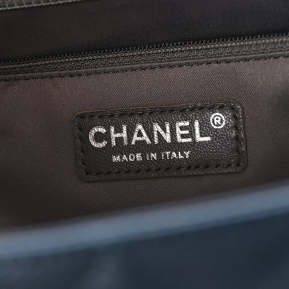 Chanel Caviar Quilted XL Grand Shopping Tote GST Dark Blue 7 of 10