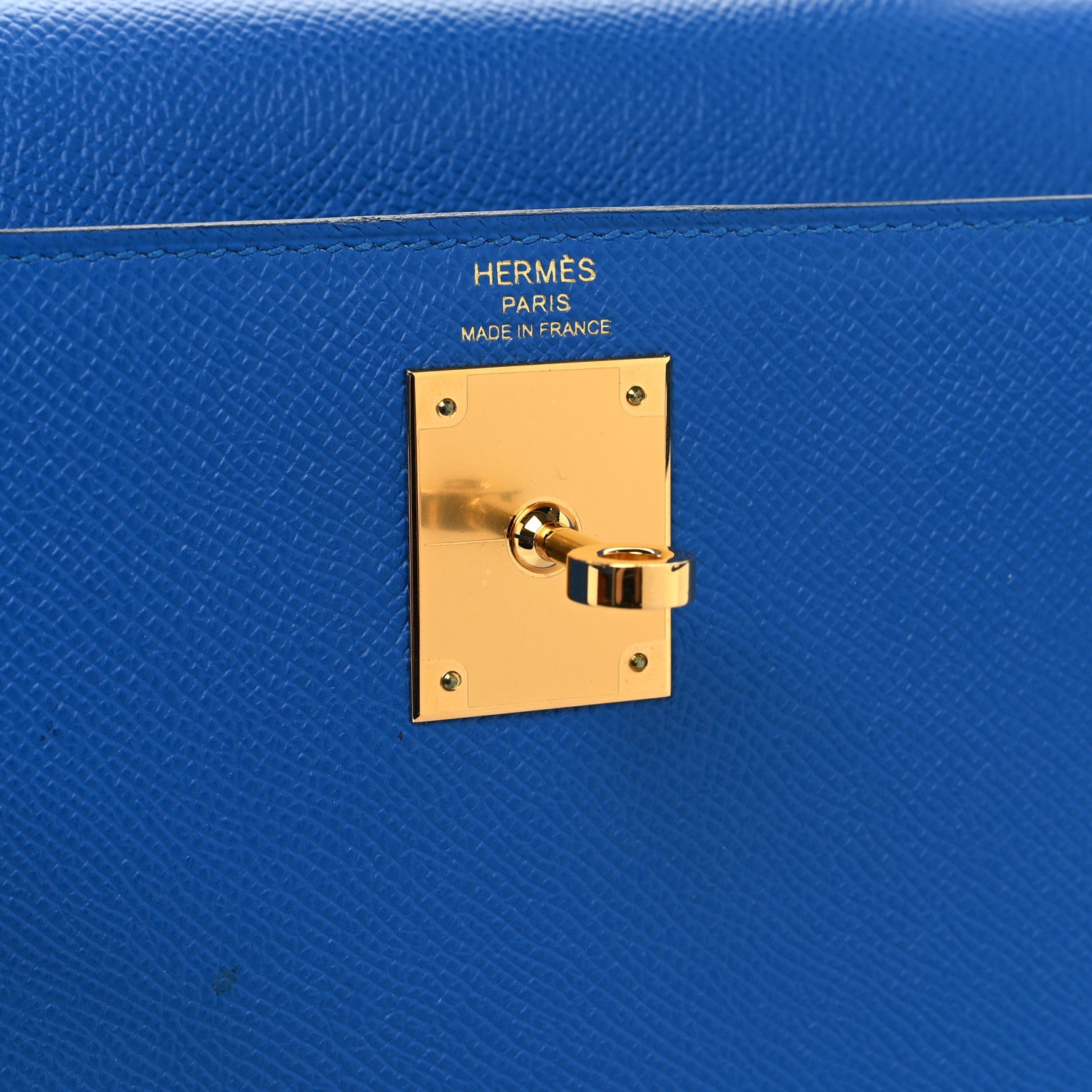 Hermes Epsom Kelly Sellier 28 Bleu France 6 of 13