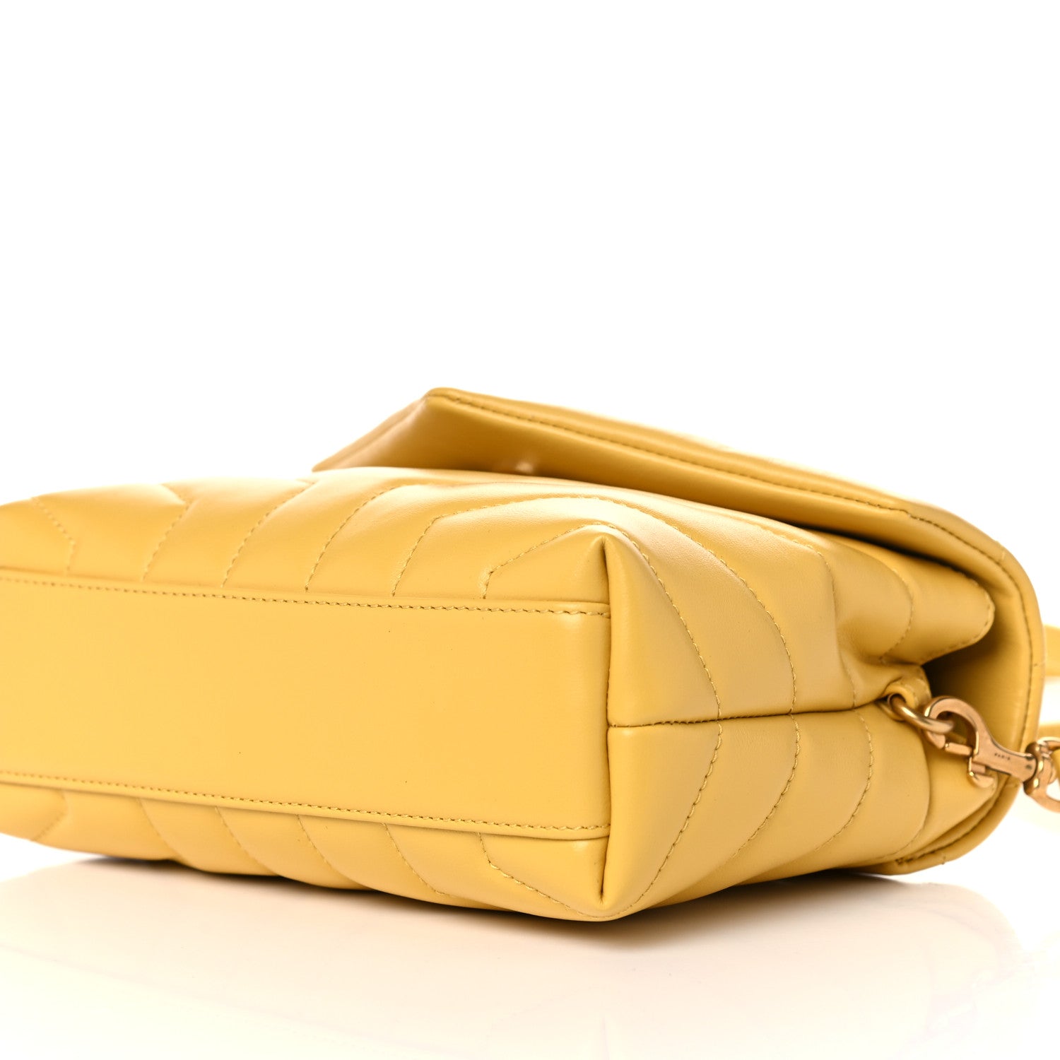 Saint Laurent Calfskin Y Quilted Monogram Toy Loulou Crossbody Bag Sunflower 9 of 11
