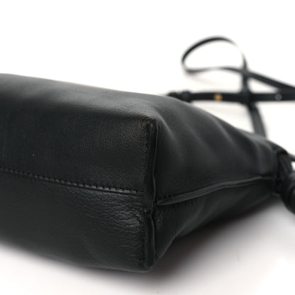 Loewe Calfskin Mini Flamenco Knot Clutch Black 10 of 11