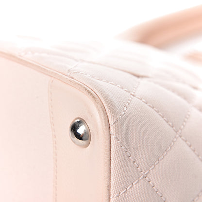 Chanel Canvas Quilted Medallion Tote Light Pink 26 of 27
