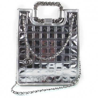 Chanel Vinyl Ice Cube Large Shopper Tote Silver 1 of 11