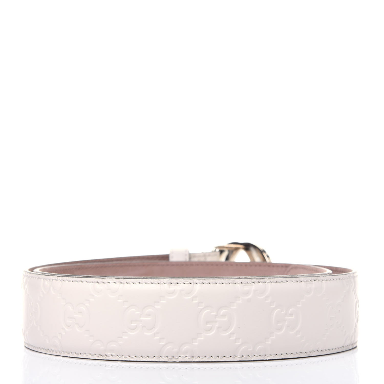 Gucci Guccissima Interlocking G 37mm Belt 85 34 Mystic White 2 of 8