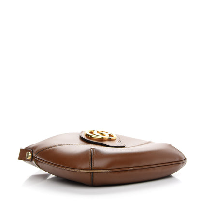 Gucci Boarded Plutone Calfskin Medium Arli Shoulder Bag Nocciola 4 of 11