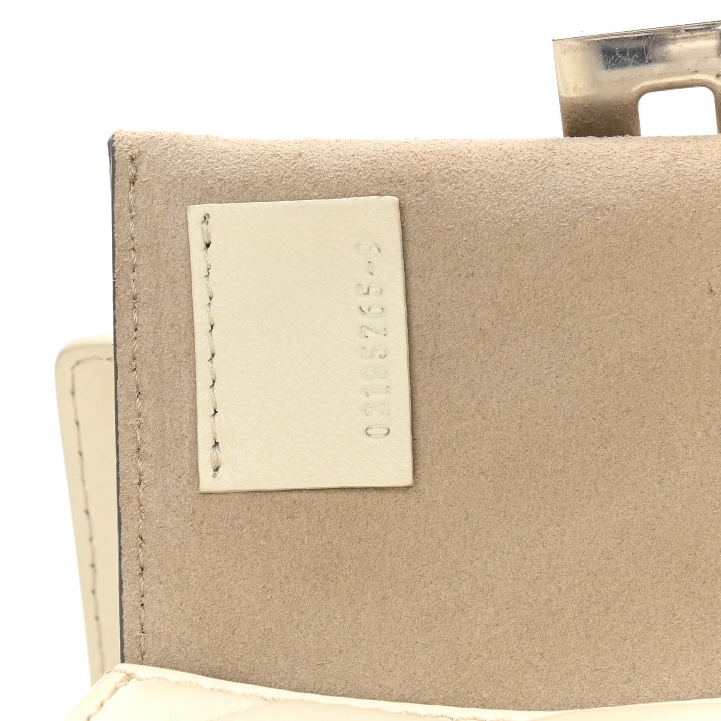 Calfskin Quilted Mini Drew Bijou Shoulder Bag Natural White