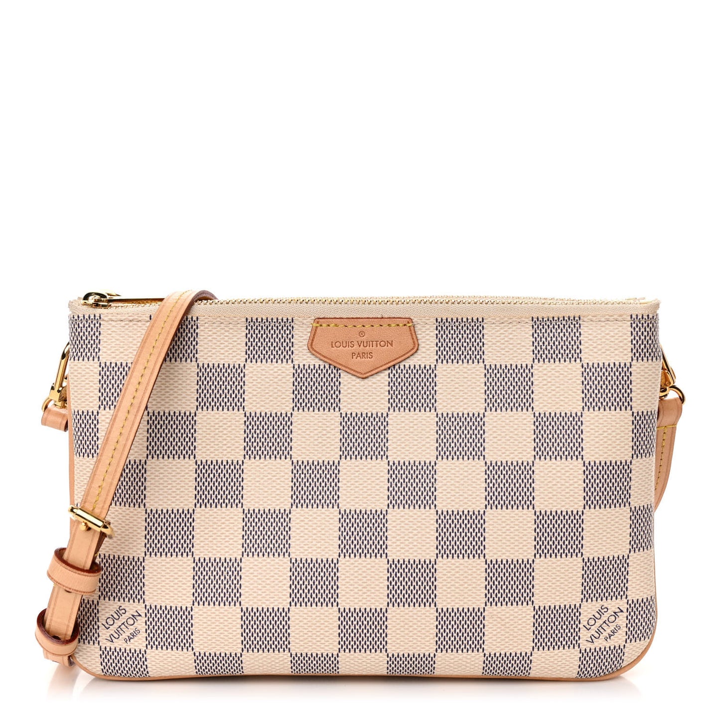 Damier Azur Double Zip Pochette