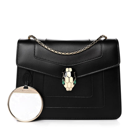 Bulgari Calfskin Serpenti Forever Crossbody Bag Black 1 of 14