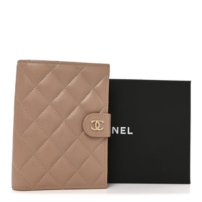 Chanel Caviar Quilted Passport Holder Dark Beige 8 of 8