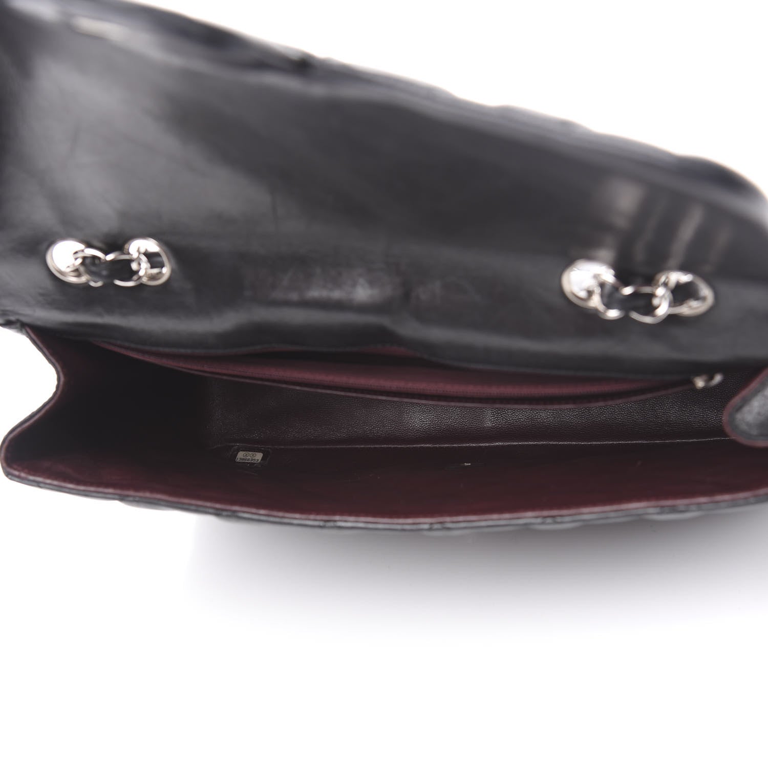 Chanel Lambskin Quilted Jumbo Single Flap Black 6 of 14