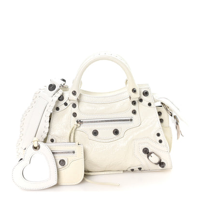 Balenciaga Agneau Arena Neo Cagole Handbag XS Optic White 3 of 11