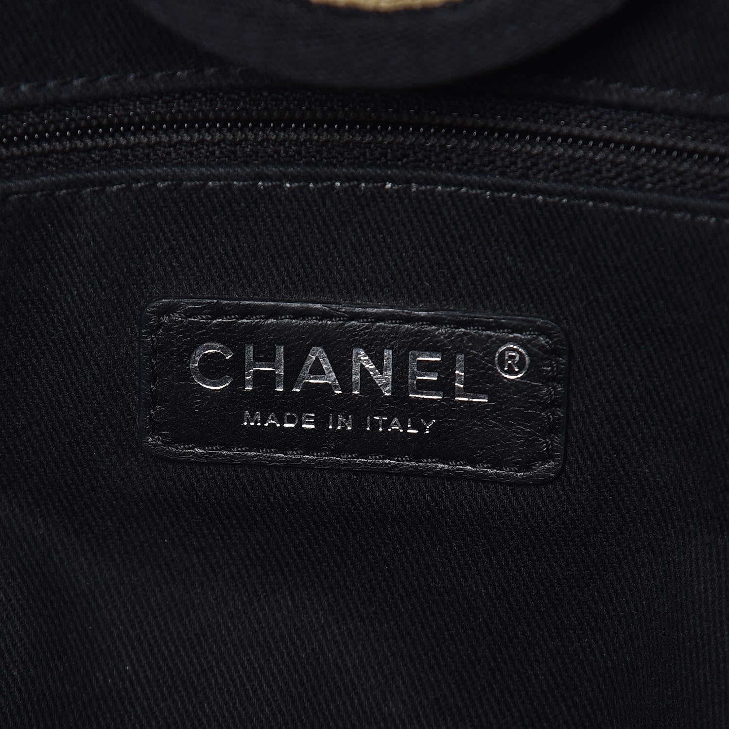 Chanel Canvas Large Deauville Tote Beige Black 6 of 11