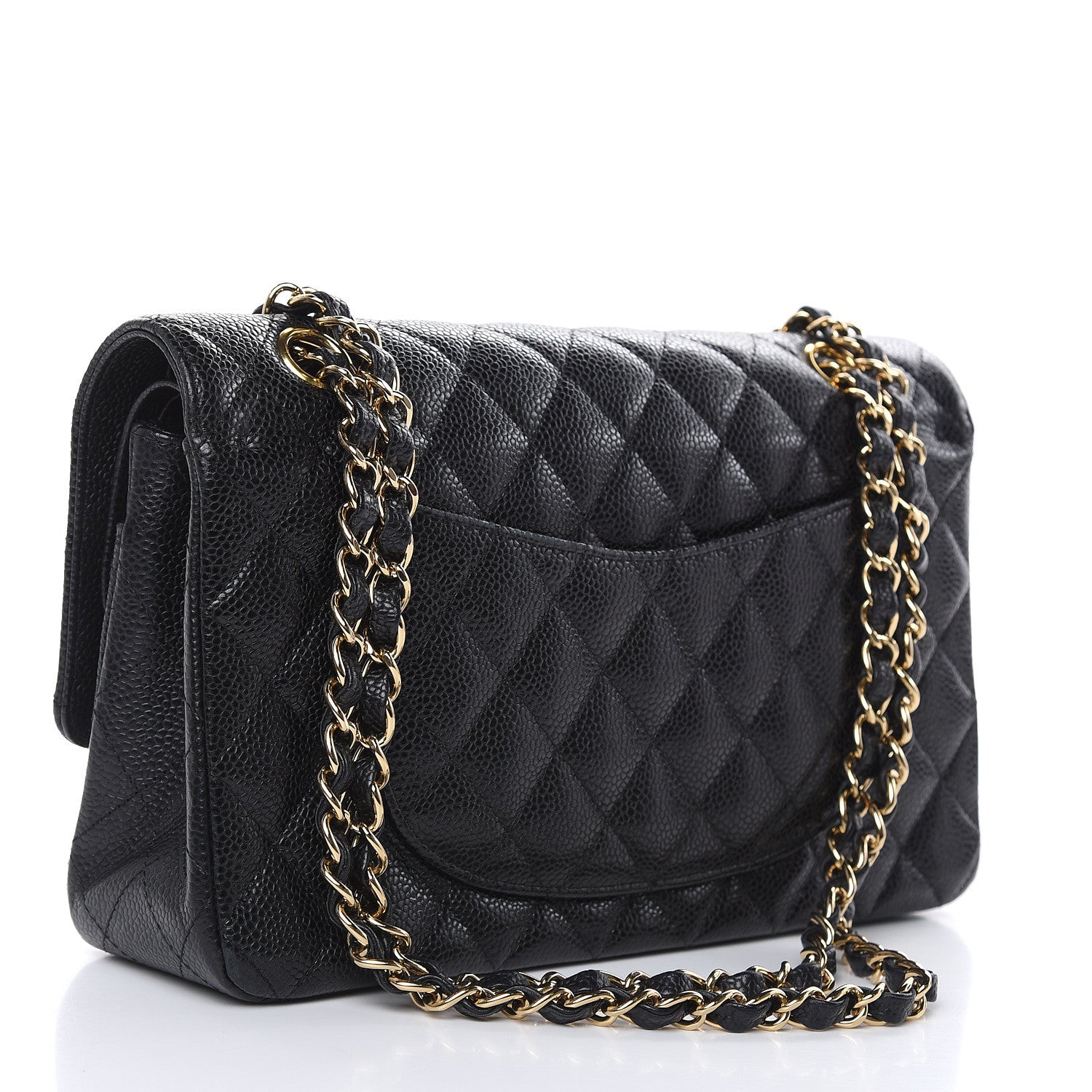 Chanel Caviar Quilted Medium Double Flap Black 3 of 17