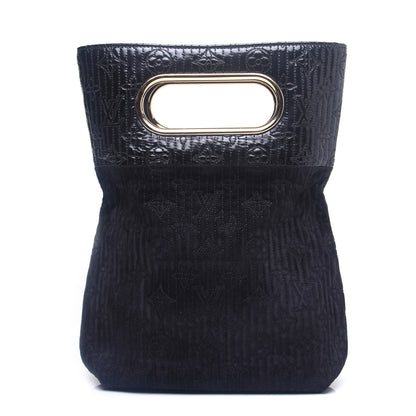Louis Vuitton Suede Monogram Motard Afterdark Clutch Black 1 of 12