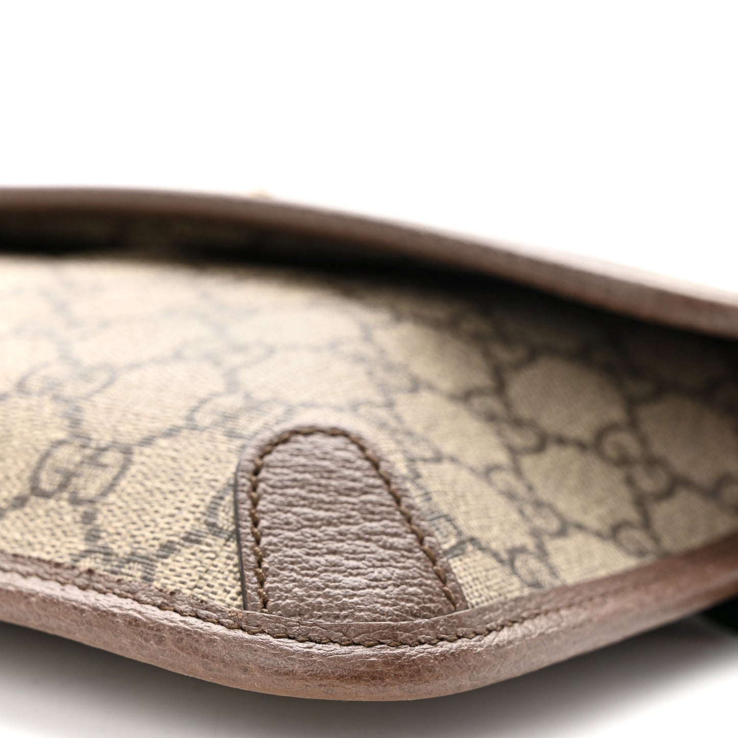 GG Supreme Monogram Neo Vintage Web Belt Bag Brown