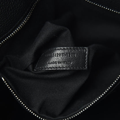 Saint Laurent Grained Calfskin Small Supple Sac De Jour Duffle Black 6 of 11