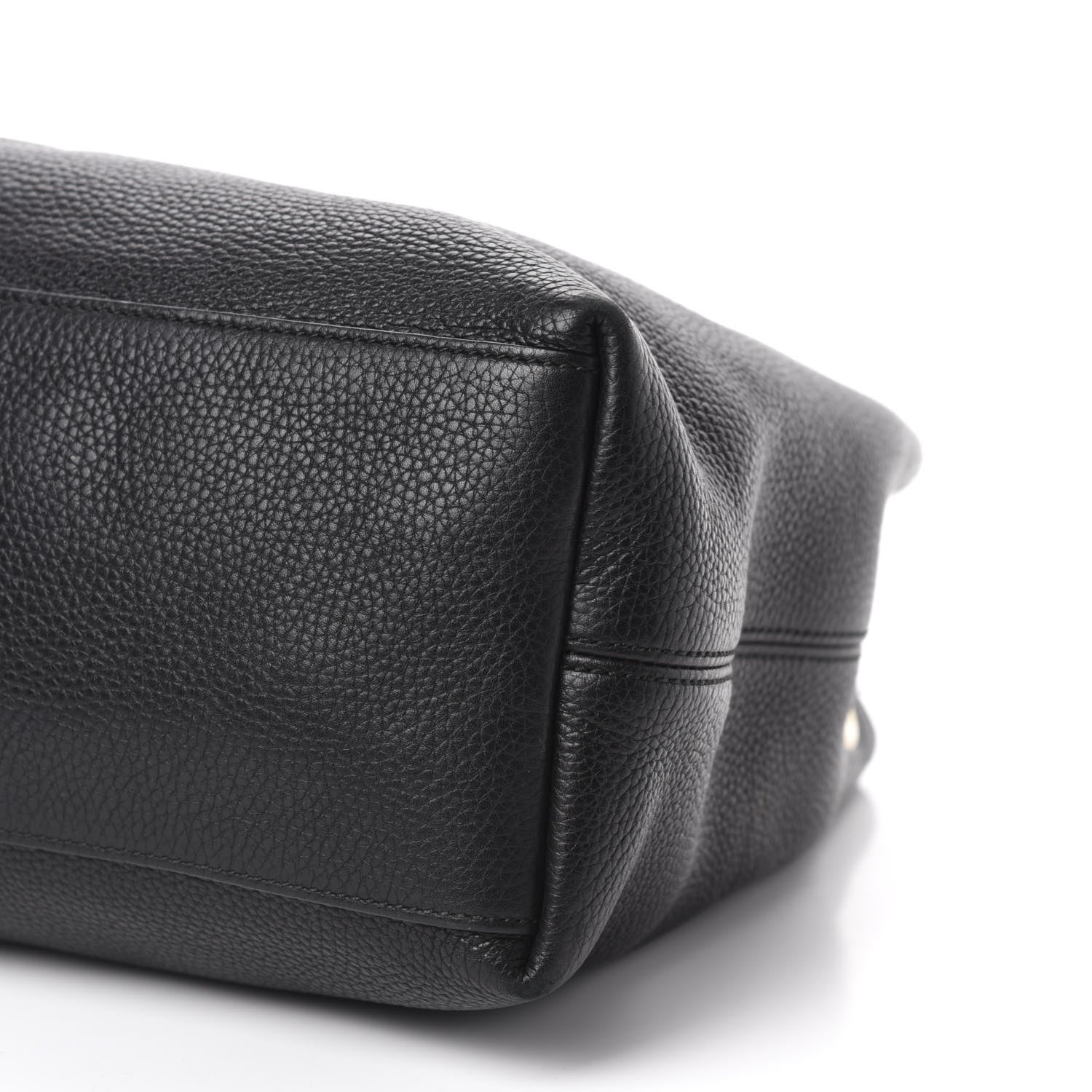 Gucci Pebbled Calfskin Medium Soho Chain Shoulder Bag Black 7 of 11