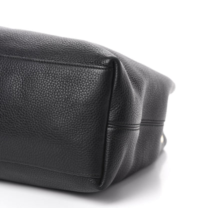 Gucci Pebbled Calfskin Medium Soho Chain Shoulder Bag Black 7 of 11