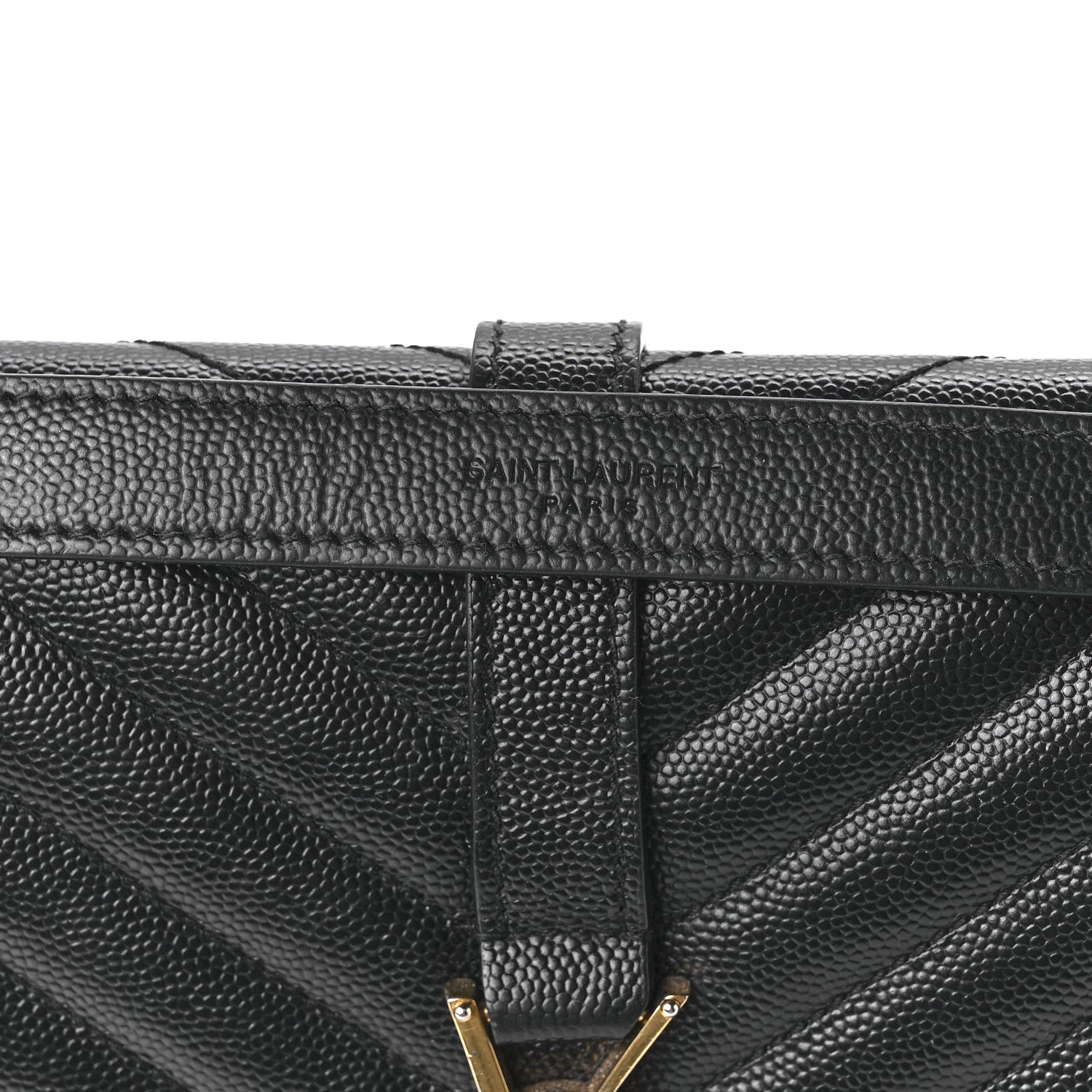 Saint Laurent Grain De Poudre Textured Mixed Matelasse Triquilt Medium Monogram Satchel Black 9 of 11