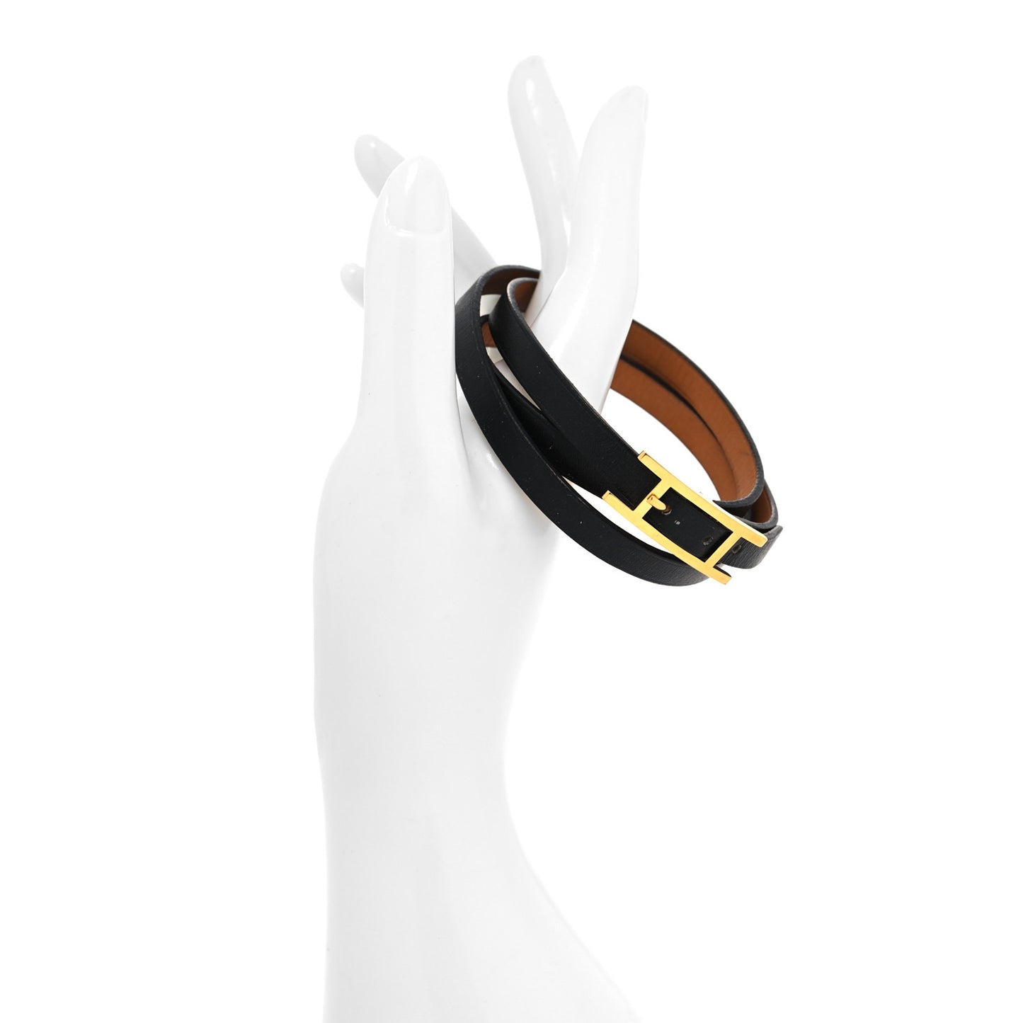Chamonix Hapi 3 MM Triple Tour Wrap Bracelet Black