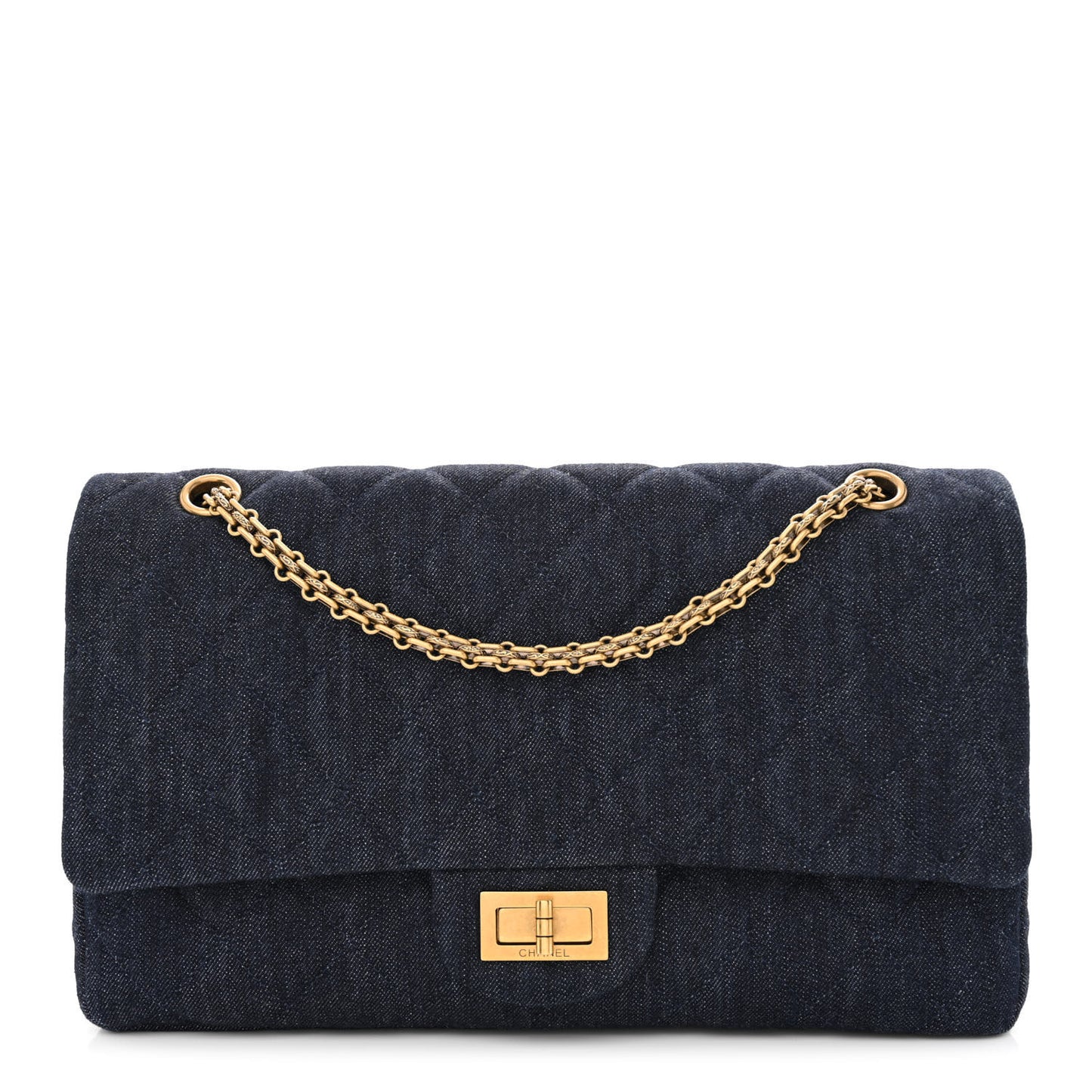 Denim Quilted 2.55 Reissue 225 Flap Dark Blue