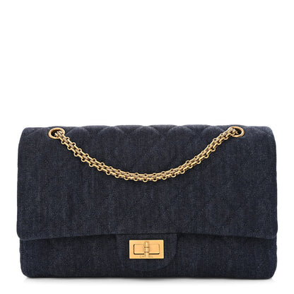 Chanel Denim Quilted 2.55 Reissue 225 Flap Dark Blue 1 of 10