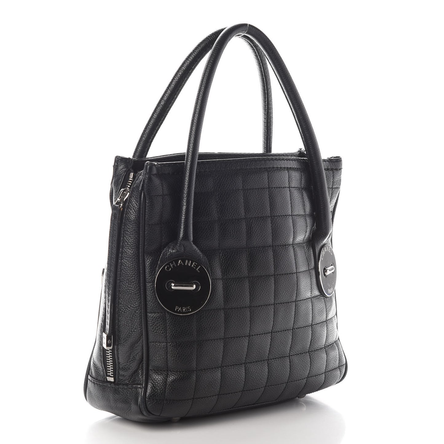 Caviar Square Tote Black