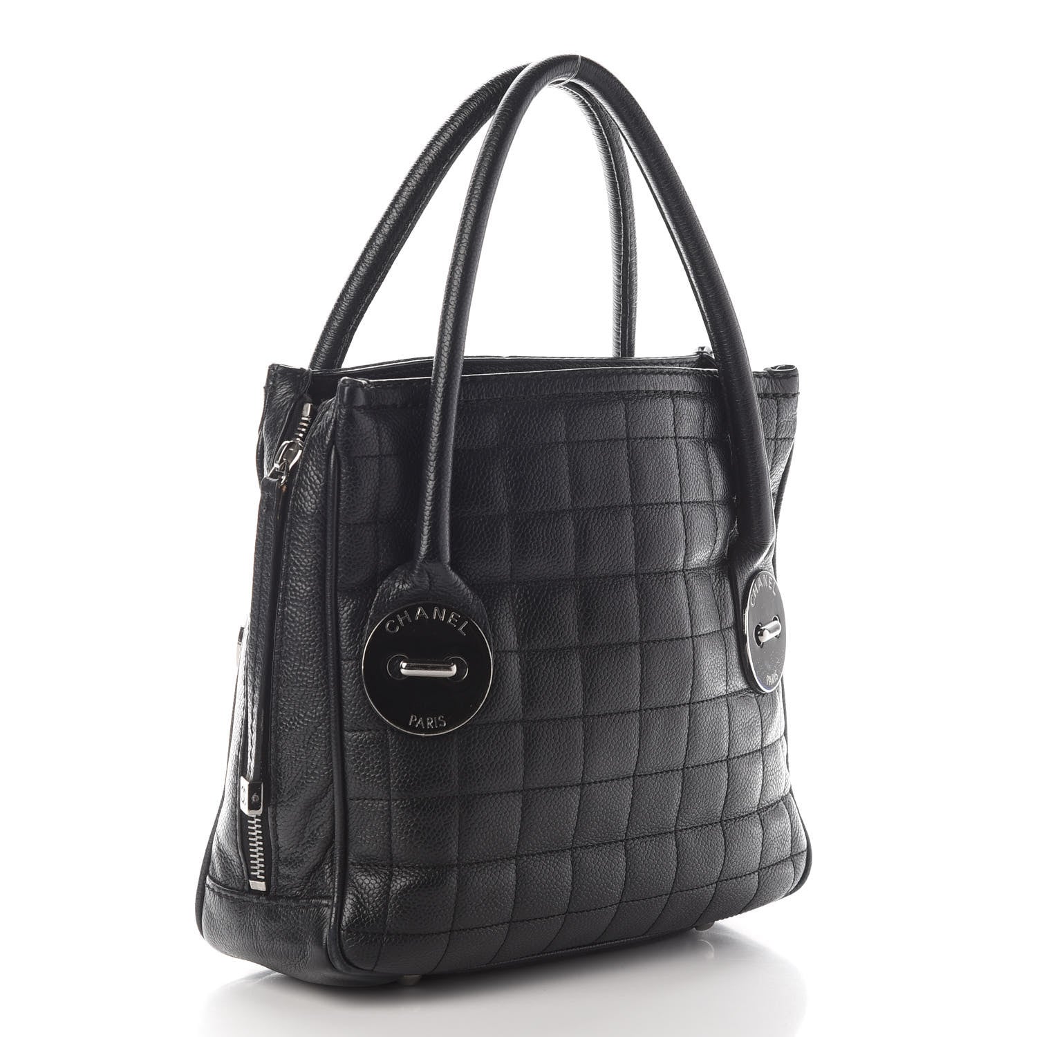 Chanel Caviar Square Tote Black 2 of 8