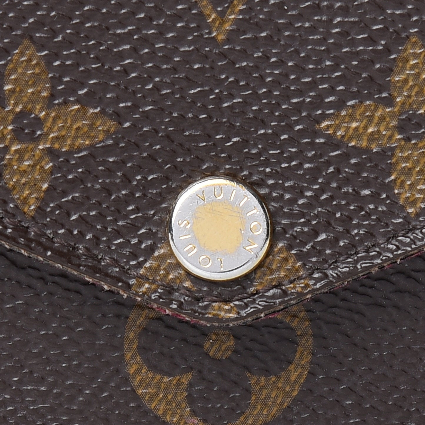 Monogram Pochette Felicie Chain Wallet Fuchsia