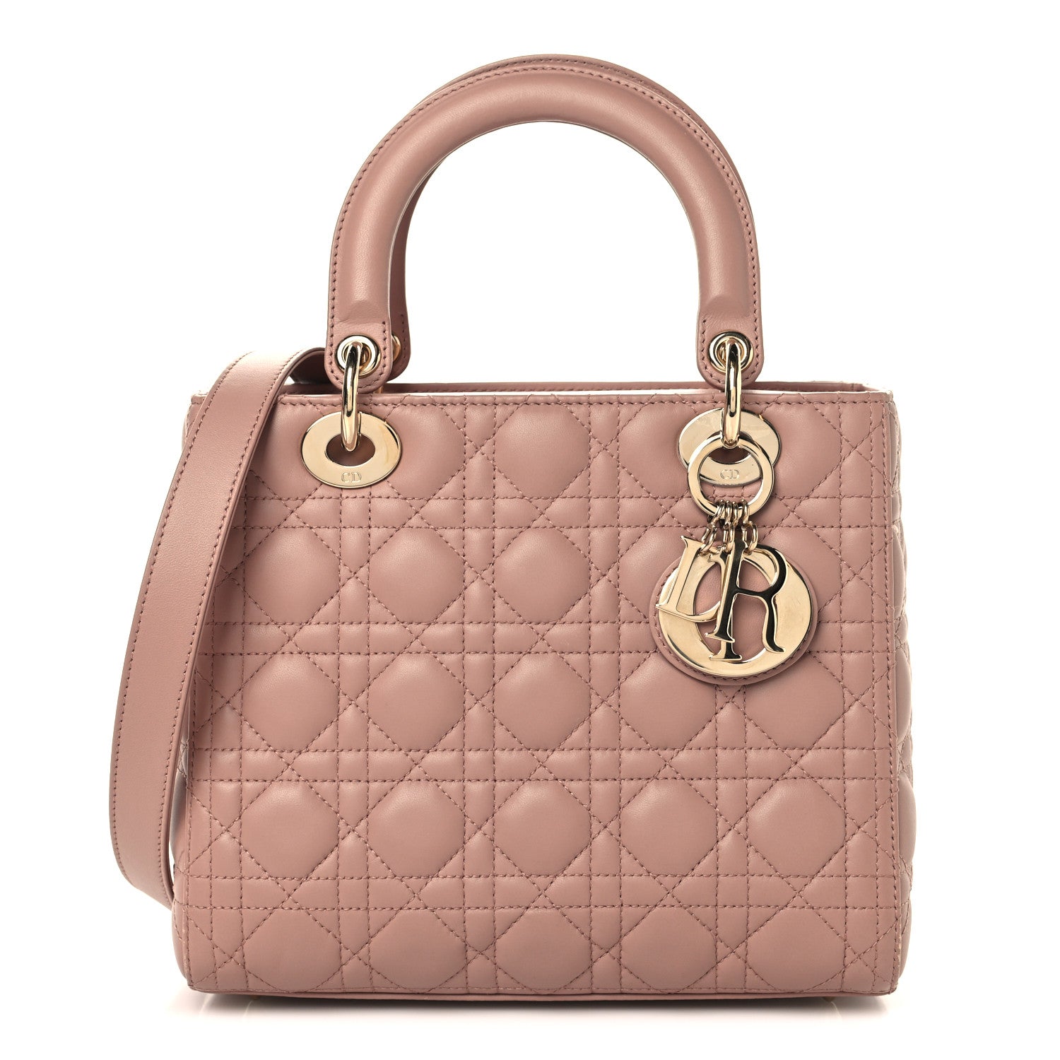 Christian Dior Lambskin Cannage Medium Lady Dior Fard 1 of 13