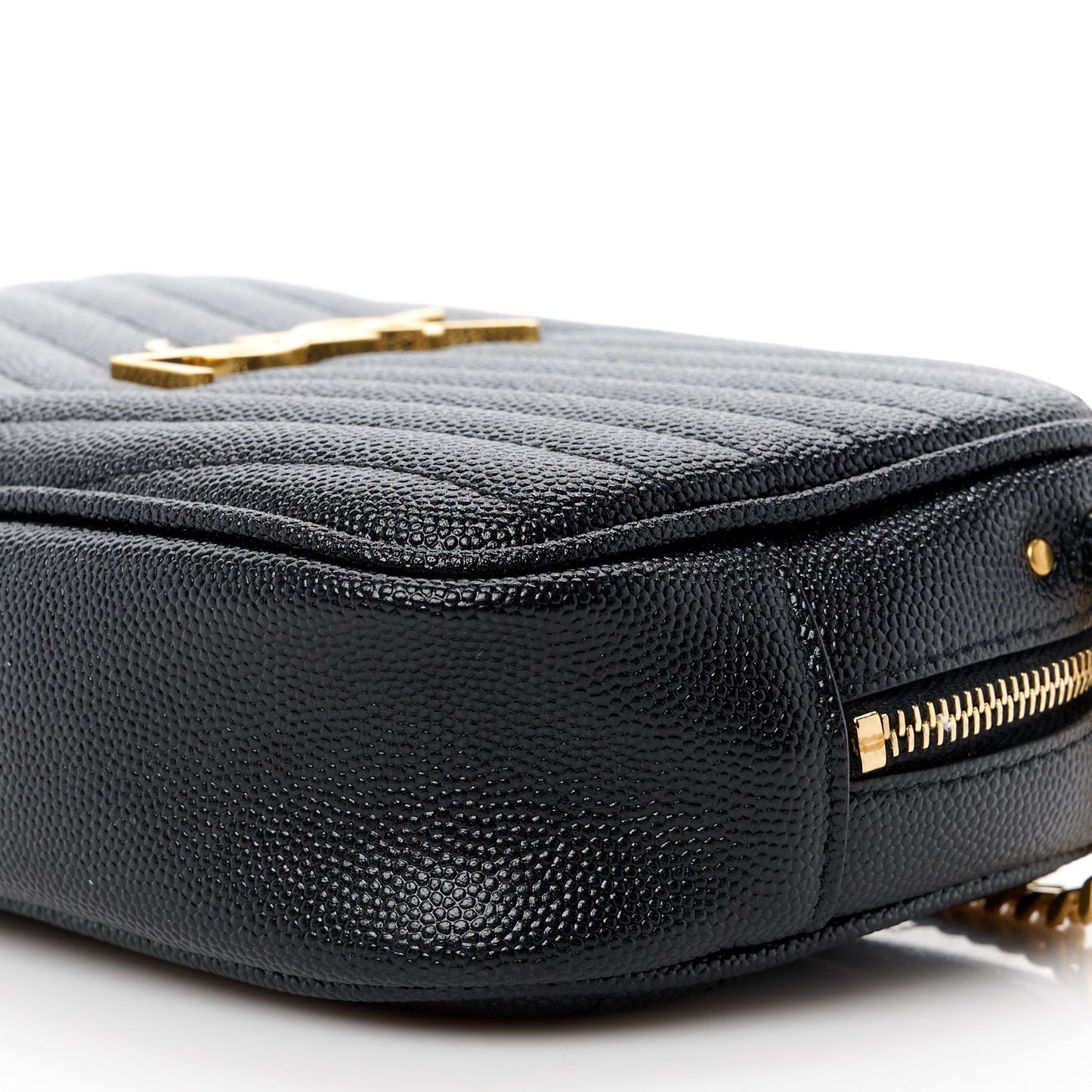 Grain De Poudre Matelasse Monogram Mini Lou Camera Bag Black