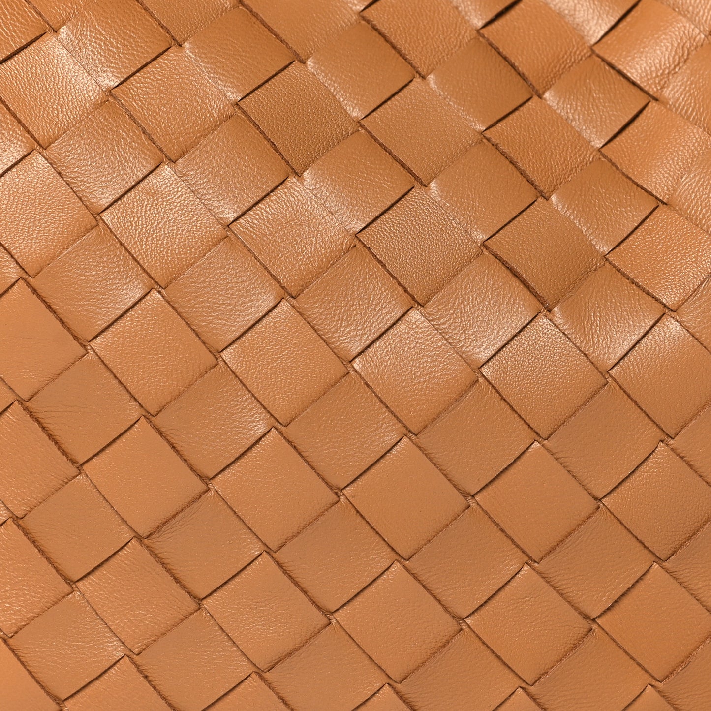 Nappa Intrecciato Teen Jodie Hobo Caramel
