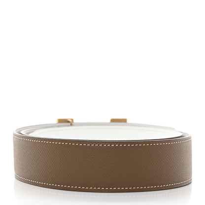 Hermes Epsom 32mm H Belt 100 40 Etoupe White 3 of 8