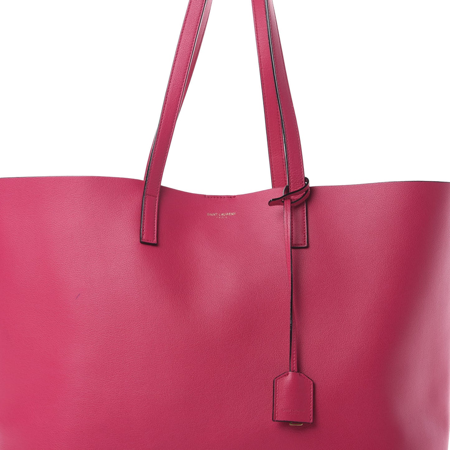 Calfskin Large Shopping Tote Fuchsia