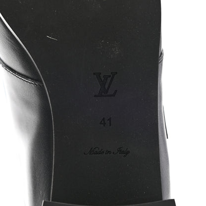 Louis Vuitton Calfskin Jumble Flat Ankle Boots 41 Black 5 of 12