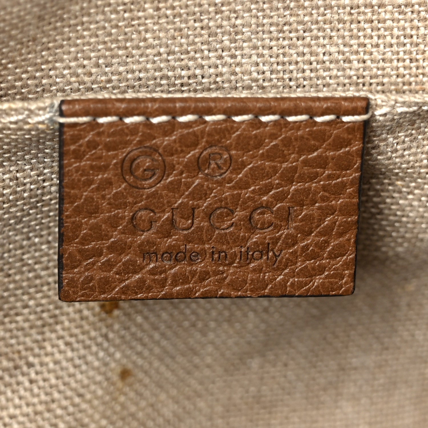 Gucci Monogram Mini Bree Messenger Bag Beige Tabacco 5 of 10