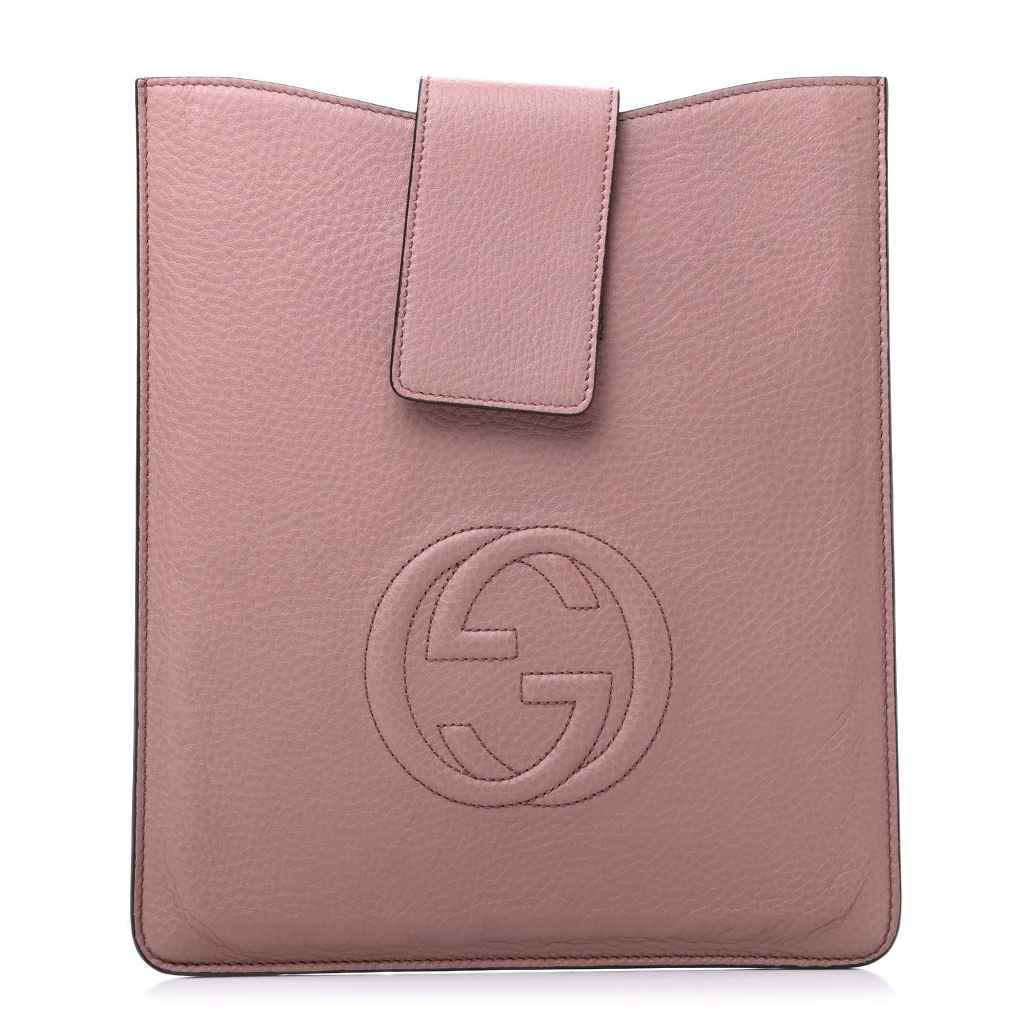 Gucci Pebbled Calfskin Soho iPad Case Pink 1 of 6