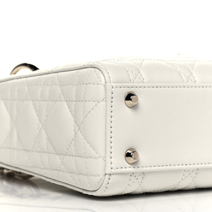 Christian Dior Lambskin Cannage Mini Lady Dior White 8 of 9
