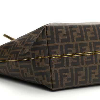 Fendi Zucca Spalmati Medium Roll Tote Tobacco Yellow 9 of 11