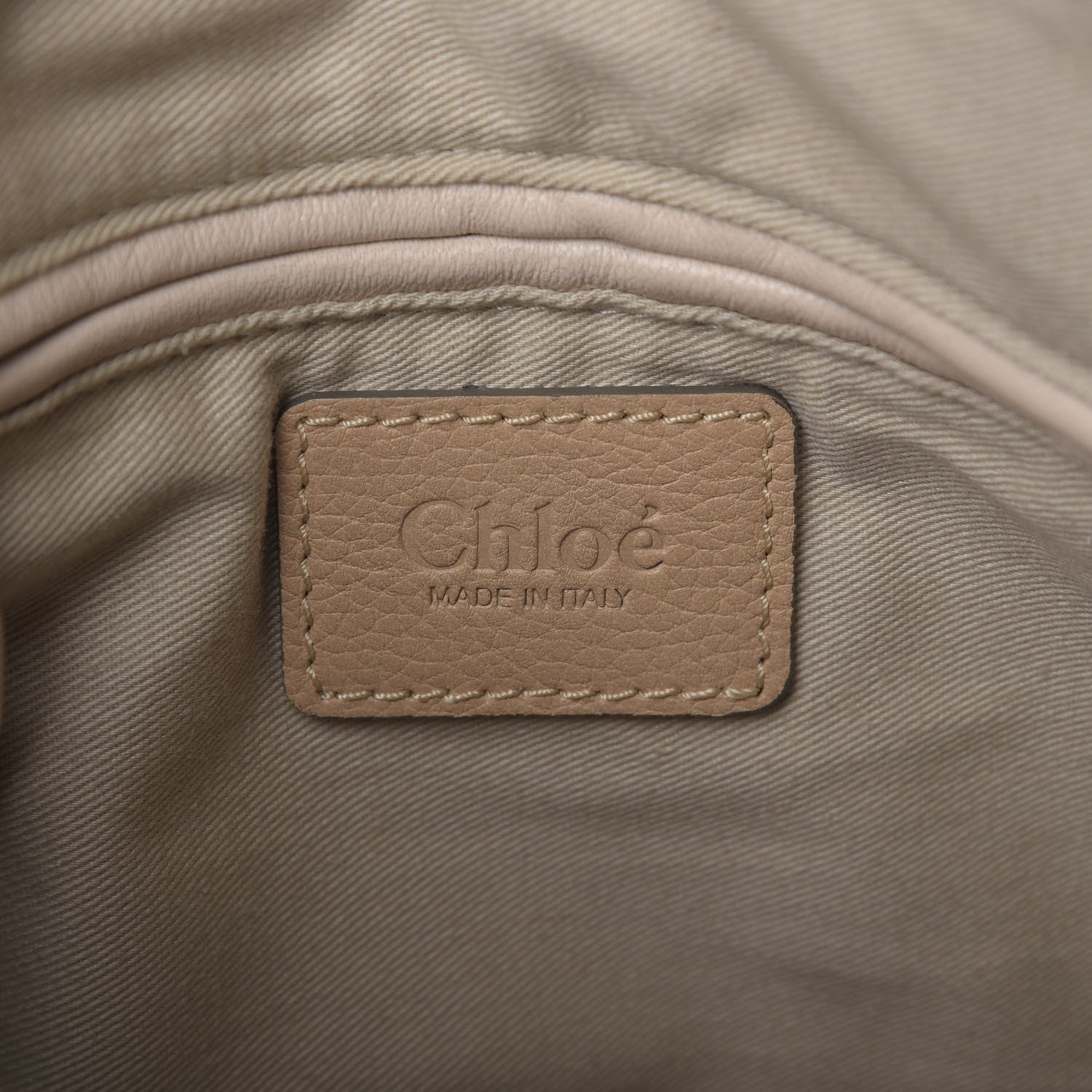 Chloe Calfskin Medium Paraty Barbour Khaki 9 of 10