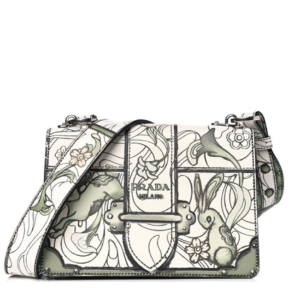 Prada X JAMES JEAN Saffiano Rabbit Print Cahier Bag Giada 1 of 4