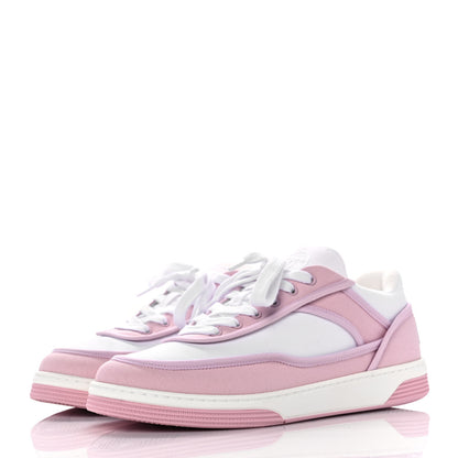 Chanel Fabric Womens Logo Sneakers 36 Light Pink 3 of 10