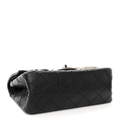 Chanel Aged Calfskin Lucky Charms 2.55 Reissue 224 Flap Black 4 of 12