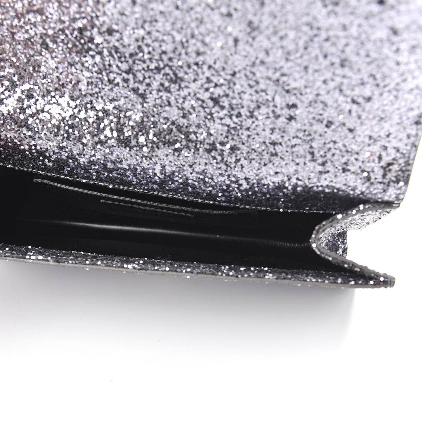 Glitter Classic Kate Monogram Clutch Sunset Grey