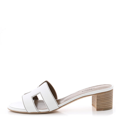 Hermes Calfskin Oasis Sandals 36.5 White 1 of 8
