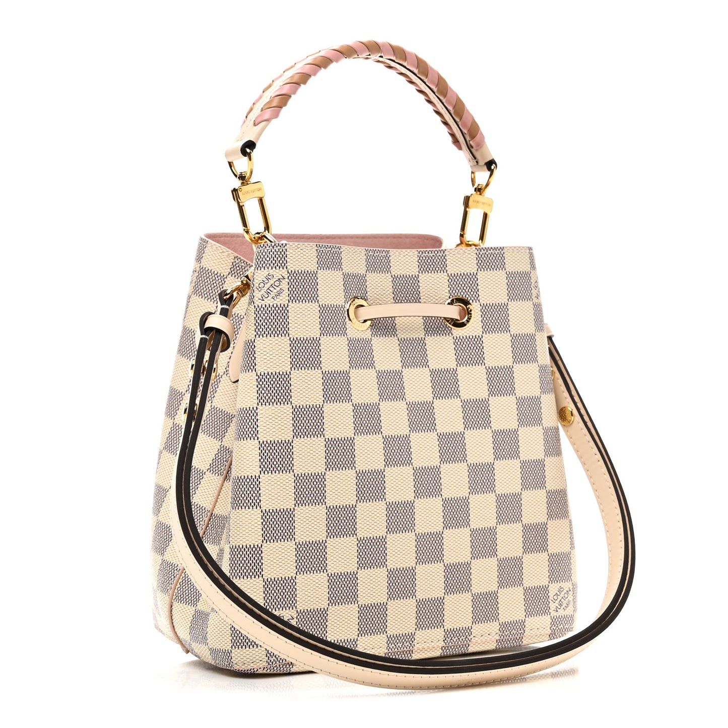 Damier Azur Braided Neonoe BB Pink